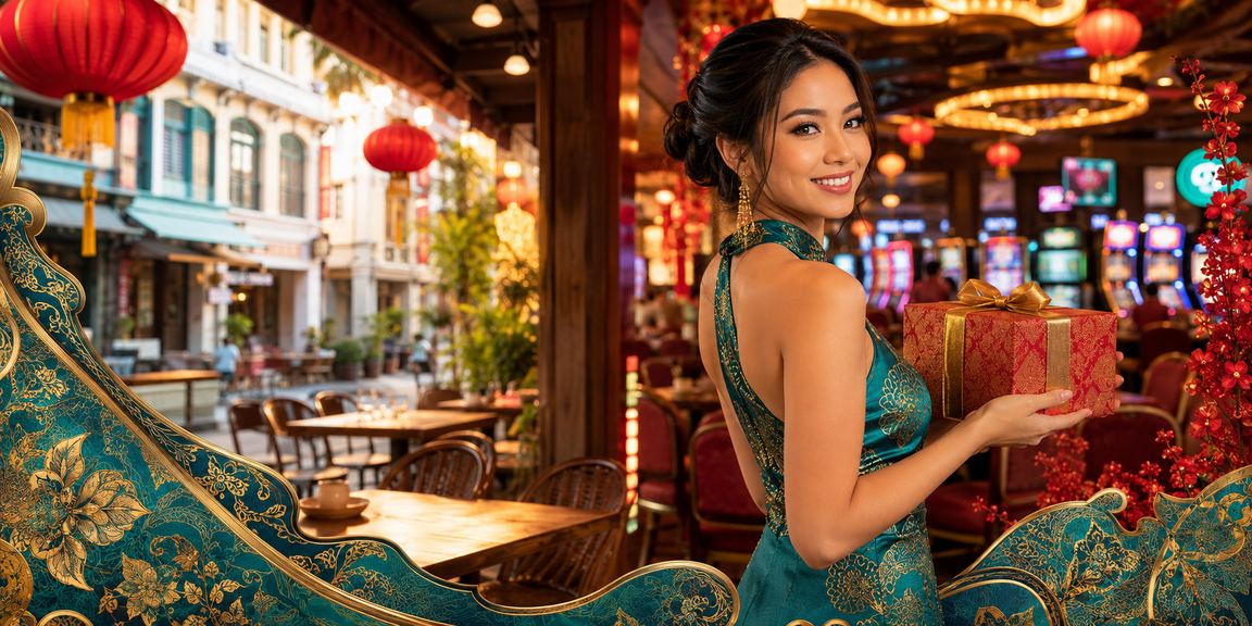 Tinjauan kawasan pertaruhan di Ipoh dengan motif batik tradisional